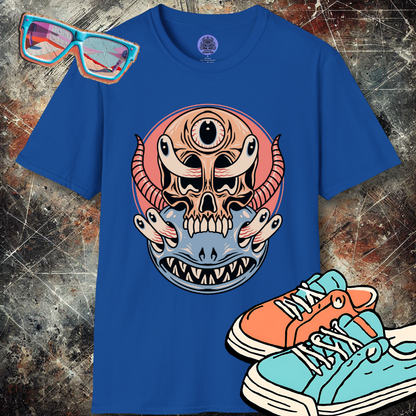 Trippy Monster Skull T-Shirt