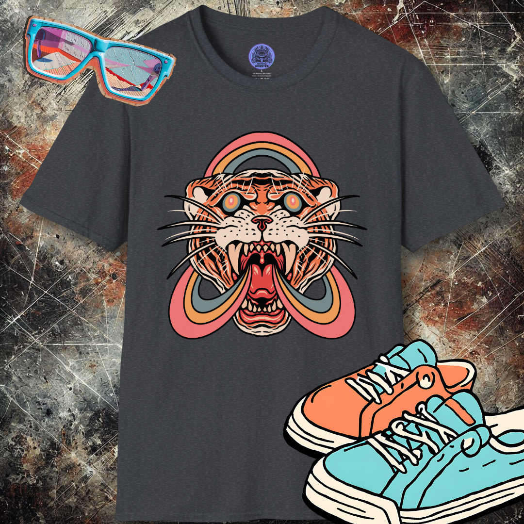 Rainbow Tripped Tiger T-Shirt