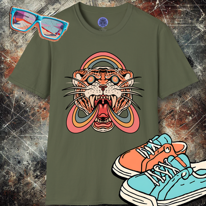 Rainbow Tripped Tiger T-Shirt